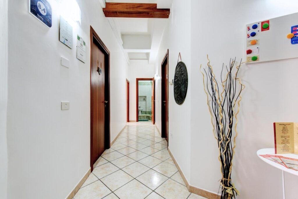 In the center by local domus